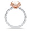 Mixed Metal Braided Halo Ring, smallside view