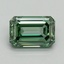2.02 Ct. Fancy Vivid Green Emerald Lab Grown Diamond