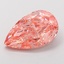 4.04 Ct. Fancy Intense  Pink Pear Lab Grown Diamond