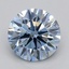 1.04 Ct. Fancy Intense  Blue Round Lab Grown Diamond