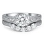 Custom Hand Engraved Five Stone Diamond Matched Set