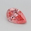 0.35 Ct. Fancy Vivid Pink Pear Lab Grown Diamond