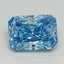 1.06 Ct. Fancy Vivid Blue Radiant Lab Grown Diamond