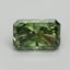 1.02 Ct. Fancy Vivid Pacific Green Radiant Lab Grown Diamond