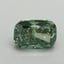 0.96 Ct. Fancy Vivid Pacific Green Cushion Lab Grown Diamond
