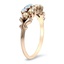 The Almeta Ring, smalltop view on a hand