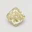 0.63 Ct. Fancy Intense Yellow Cushion Lab Grown Diamond