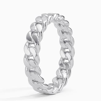 Blake Chain Ring in Platinum