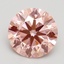 2.10 Ct. Fancy Intense Pink Round Lab Grown Diamond