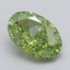 2.03 Ct. Fancy Vivid  Green Oval Lab Grown Diamond