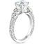 18K White Gold Aberdeen Celtic Diamond Ring, smallside view