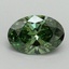 1.01 Ct. Fancy Vivid Green Oval Lab Grown Diamond