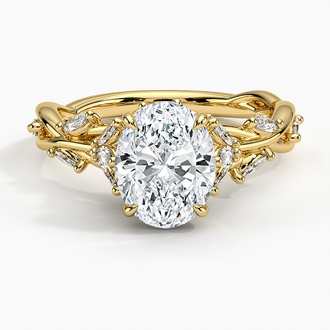 Luxe Winding Vine Engagement Ring