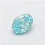 1.00 Ct. Fancy Vivid Greenish Blue Oval Lab Grown Diamond