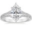 18K White Gold Icon Diamond Ring (1/3 ct. tw.), smalltop view