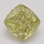 1.03 Ct. Fancy Brownish Greenish Yellow Cushion Diamond