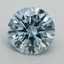 3.18 Ct. Fancy Vivid Blue Round Lab Grown Diamond