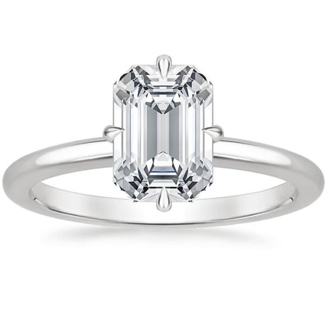 Platinum North Star Solitaire Ring