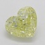 0.50 Ct. Fancy Intense Yellow Heart Diamond