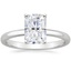 Platinum Comfort Fit 2mm Solitaire Ring, smalltop view