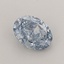 0.81 Ct. Fancy Vivid Blue Oval Lab Grown Diamond