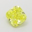 1.19 Ct. Fancy Vivid  Yellow Cushion Lab Grown Diamond