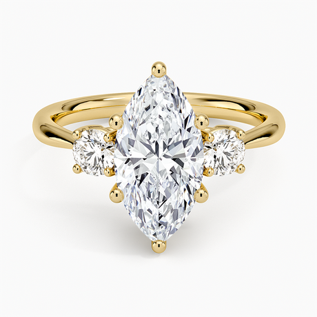 Serena Three Stone Diamond Ring - Brilliant Earth