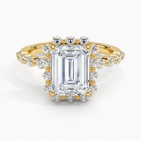 18K Yellow Gold Marseille Halo Diamond Ring (1/2 ct. tw.)
