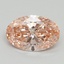 2.11 Ct. Fancy Vivid Pink Oval Lab Grown Diamond