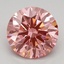 1.55 Ct. Fancy Vivid Pink Round Lab Grown Diamond