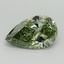 1.58 Ct. Fancy Vivid Green Pear Lab Grown Diamond