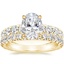 18K Yellow Gold Ellora Diamond Ring with Luxe Sienna Diamond Ring (5/8 ct. tw.)