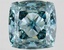 10.27 Ct. Fancy Vivid  Blue Cushion Lab Grown Diamond
