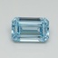 1.04 Ct. Fancy Vivid Blue Emerald Lab Grown Diamond