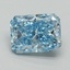 1.70 Ct. Fancy Vivid Blue Radiant Lab Grown Diamond