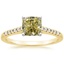 18K Yellow Gold Sonora Diamond Ring, smalltop view