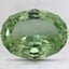 11x8.3mm Unheated Green Modified Oval Grossular Garnet
