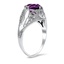 The Ozie Ring, smalltop view on a hand