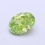 1.00 Ct. Fancy Vivid  Green Oval Lab Grown Diamond