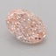 1.03 Ct. Fancy Vivid Pink Oval Lab Grown Diamond