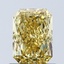 1.04 Ct. Fancy Vivid Yellow Radiant Lab Grown Diamond