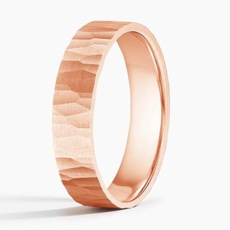Aspen 5mm Wedding Ring in 14K Rose Gold