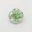 1.01 Ct. Fancy Vivid Green Cushion Lab Grown Diamond