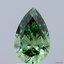 1.51 Ct. Fancy Vivid Green Pear Lab Grown Diamond