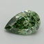 2.05 Ct. Fancy Vivid Green Pear Lab Grown Diamond