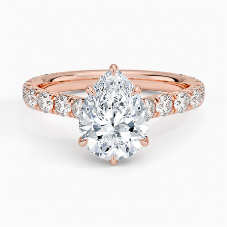 14K Rose Gold Anthology Three-Quarter Coverage Diamond Ring