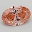 4.98 Ct. Fancy Vivid  Pink Oval Lab Grown Diamond