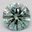 1.53 Ct. Fancy Vivid Bluish Green Round Lab Grown Diamond