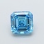 3.05 Ct. Fancy Vivid Blue Asscher Lab Grown Diamond