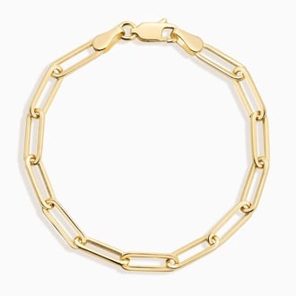 Devon 6.5 in. Lightweight Paperclip Chain Bracelet (Extra Large)